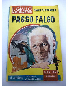 DAVID ALEXANDER: Passo Falso - 1963 IL GIALLO MONDADORI n.646 - A77