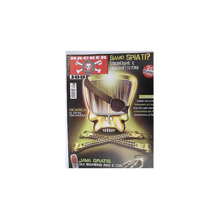Hacker Journal n. 18 Gen Feb 2003 Ed. 4Ever Kazaa Java Gratis Micro...
