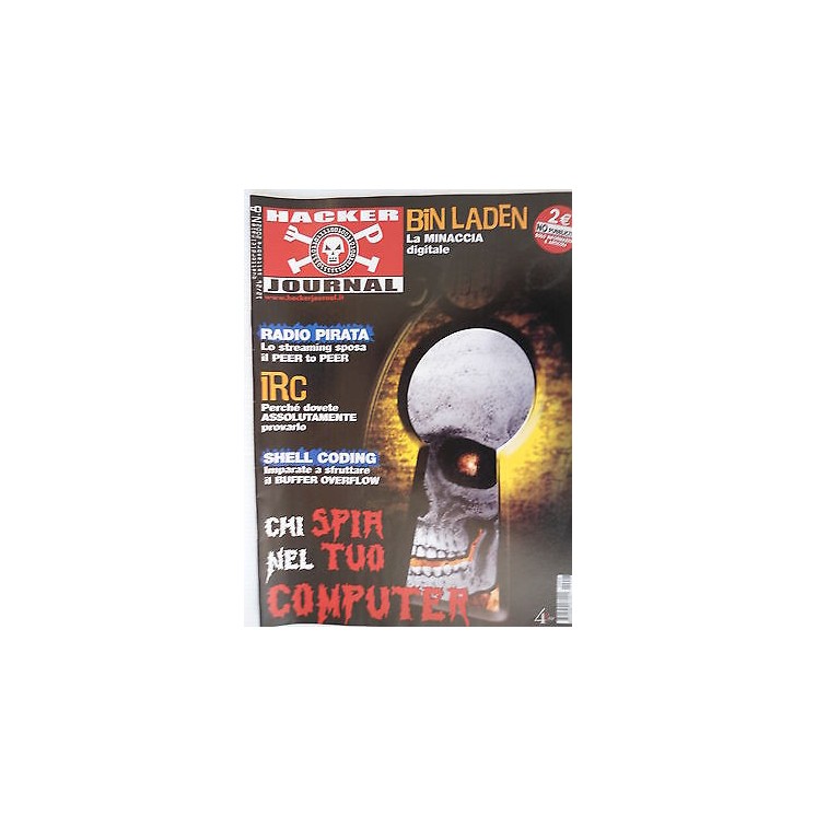 Hacker Journal n. 8 Sett 2002 Ed. 4Ever Bin Laden IRC Radio Pirata ...
