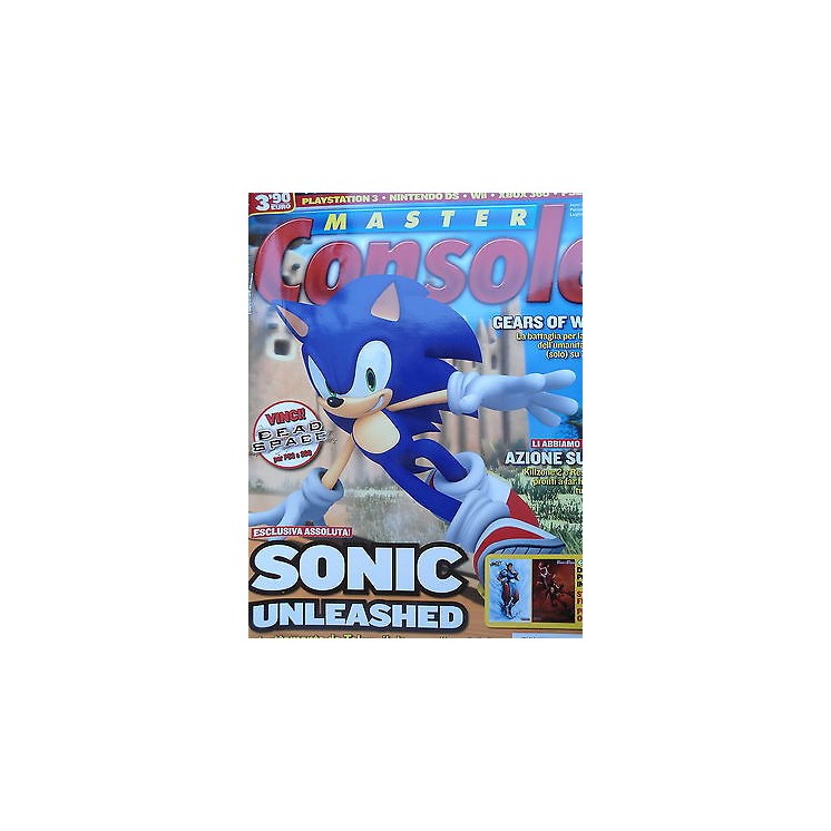 Master Console n. 5 Lug Ago 2008 Ed. Mater Gears of War 2 Sonic Unl...
