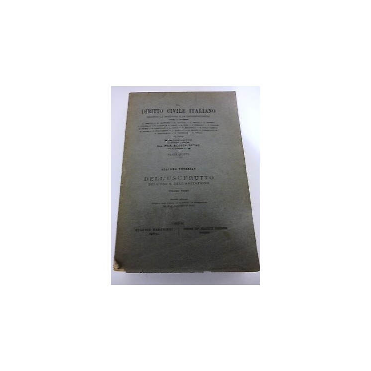 GIACOMO VEREZIAN: Diritto civile italiano Vol.V° (SERVITU' 1) - II°...
