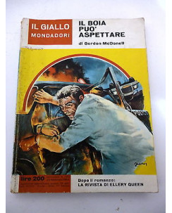 GORDON McDONELL: Il boia puo' aspettare - 1964 IL GIALLO MONDADORI n.786 - A77