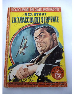 REX STOUT:La traccia del serpente - I CAPOLAVORI DEL GIALLO MONDADORI n.184 A77