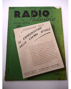 RADIO INDUSTRIA N. 92 - 93 ( N. 7 - 8 DEL VOL. VIII )  condensatori Ducati  FF13