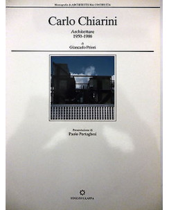 GIANCARLO PRIORI: Carlo Chiarini "architetture 1950-1986", 1995 ed. KAPPA FF07