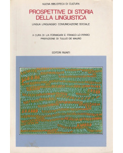 AAVV: Prospettive di storia della linguistica ed.Editori Riuniti  A73