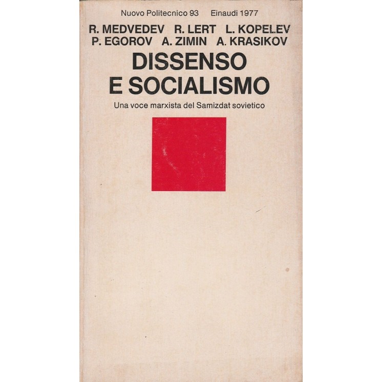 AAVV: Dissenso e Socialismo  ed.Einaudi A42  6,20€