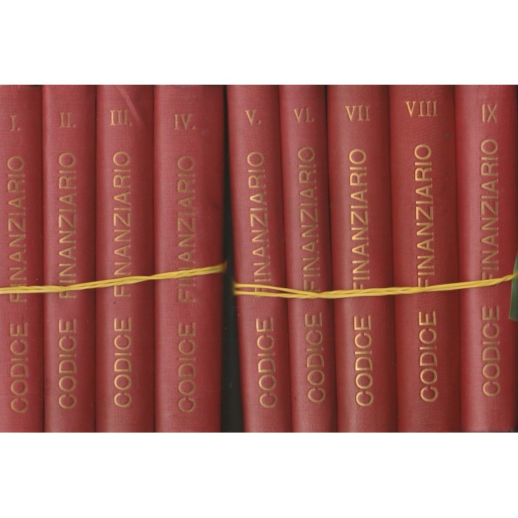 Codice finanziario del Regno d'Italia vol I / IX ed.Unione Tipograf...