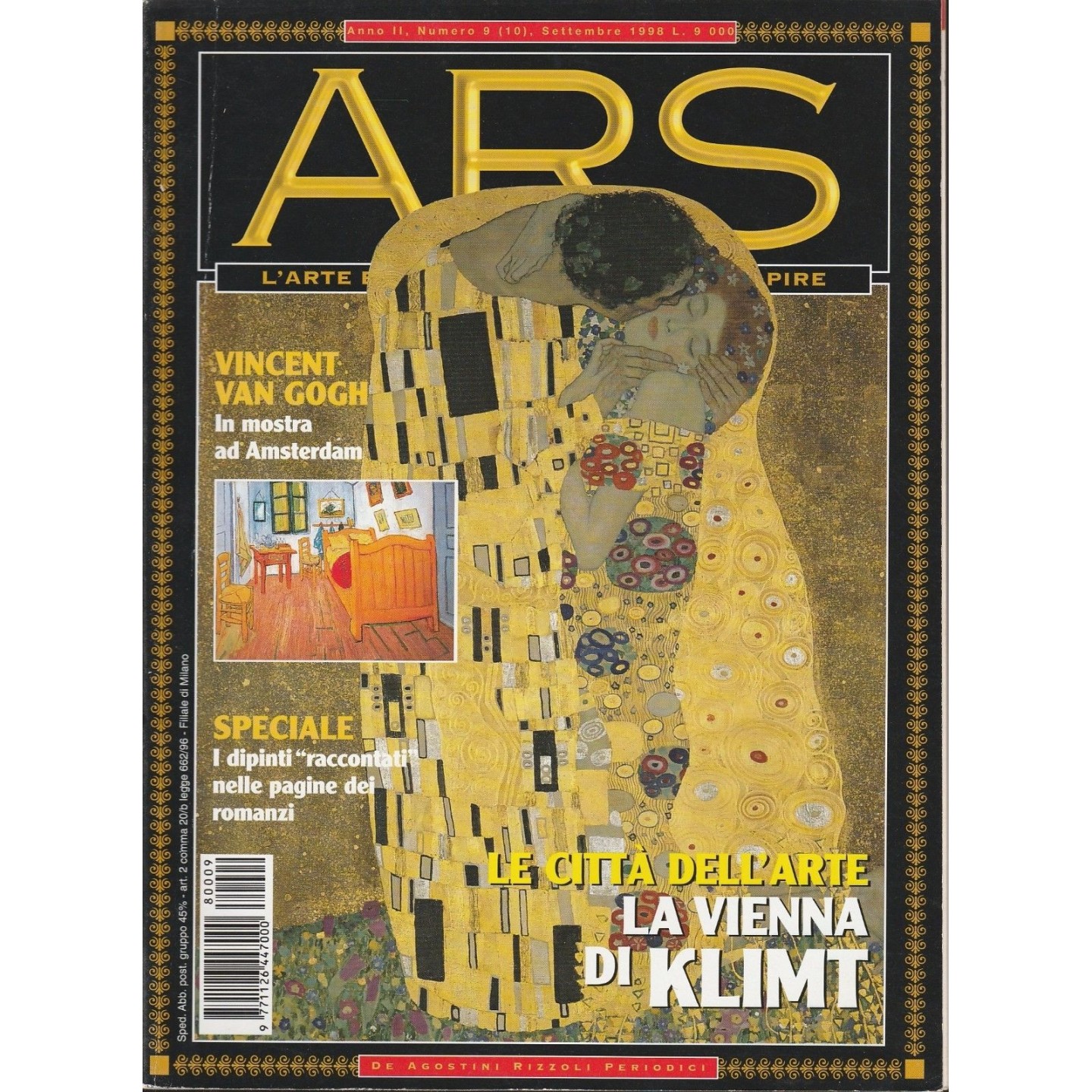 ARS n. 10 9/1998:Vincent Van Gogh-Vienna di Klimt - Ed. DeAgostini/... ARS n. 10 9/1998:Vincent Van Gogh-Vienna di Klimt - Ed. DeAgostini/...