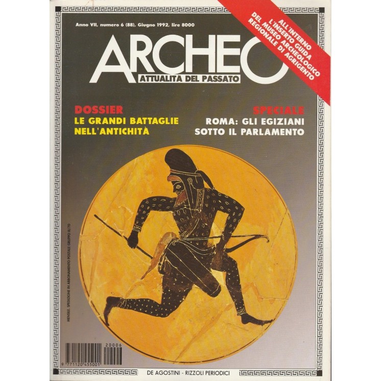 Archeo n 88 1992 - Le grandi battaglie nell'antichita ed.De Agostin...