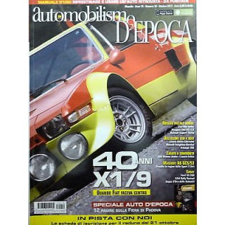 AUTOMOBILISMO D'EPOCA anno10 n.10 ottobre 2012: 40 anni X1/9, Fiat ... AUTOMOBILISMO D'EPOCA anno10 n.10 ottobre 2012: 40 anni X1/9, Fiat ...