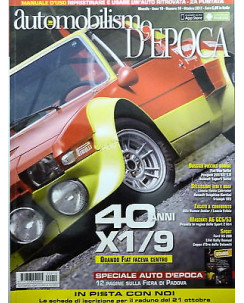 AUTOMOBILISMO D'EPOCA anno10 n.10 ottobre 2012: 40 anni X1/9, Fiat Uno TURBO,...