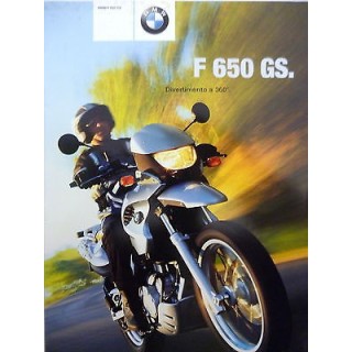 BMW F 650 GS. divertimento a 360 gradi (Scheda tecnica / catalogo) ...