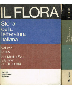 Flora: Storia della letteratura italiana 1/5 NO 2 Ed Economia 1967 Mondadori A05