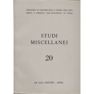 AAVV: Studi Miscellanei 20 ed.De Luca FF03  20,20€