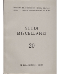 AAVV: Studi Miscellanei 20 ed.De Luca  FF03