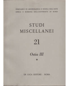 AAVV: Studi Miscellanei 21 Ostia III * ed.De Luca  FF03