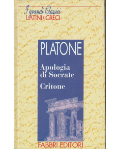 Classici Latini e Greci:Platone-Apologia di Socrate-Critone ed.Fabbri A25