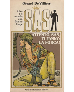 Gerard De Villiers: Attento Sas ti fanno la forca Cover Crepax ed.Mondadori  A68