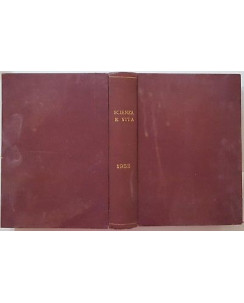 Scienza e Vita 1952 annualita' completa vol. 1/12 rilegato Ann