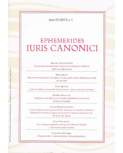 Ephemerides Iuris Canonici anno 53 2013 n. 1 ed.Marcianum FF02