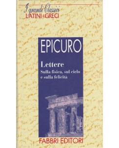 Classici Latini e Greci: Epicuro - Lettere  ed.Fabbri A51