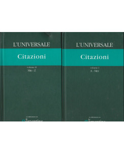 L'Universale - Citazioni vol 1 e 2  ed.Il Giornale  A52