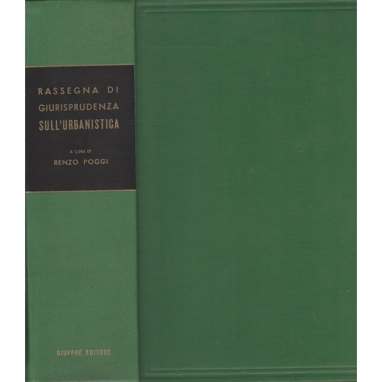 Rassegna di Giurisprudenza sull'Urbanistica ed.Giuffre  A81  7,20€