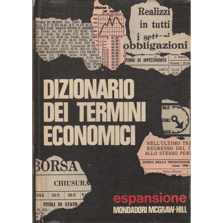 Dizionario dei termini economici ed.Mondadori A87  6,20€