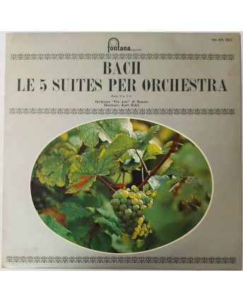 700 33 Giri Bach Le 5 Suites Per Orchestra p.2 2-3 Pro Arte, Redel 894 031 ZKY