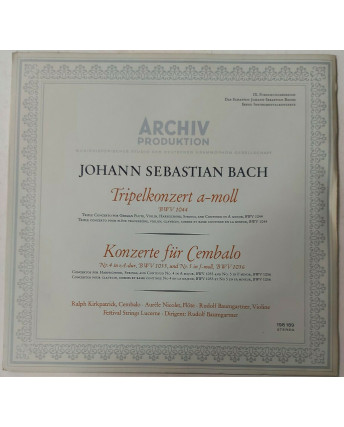 701 33 Giri Bach Konzerte BWV 1044 1055 1056 Archiv Prod 198 189 Germany 