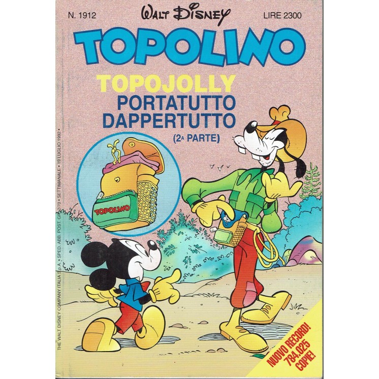 Topolino n.1912 ed. Walt Disney Mondadori