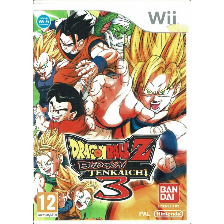 Videogioco WII : DRAGON BALL Z BUDOKAI TENKAICHI 3 Bandai libretto Nintendo 