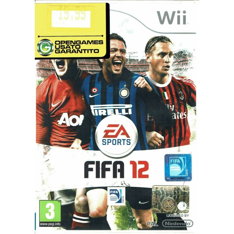 Videogioco WII FIFA 12 3+ NINTENDO italiano libretto 