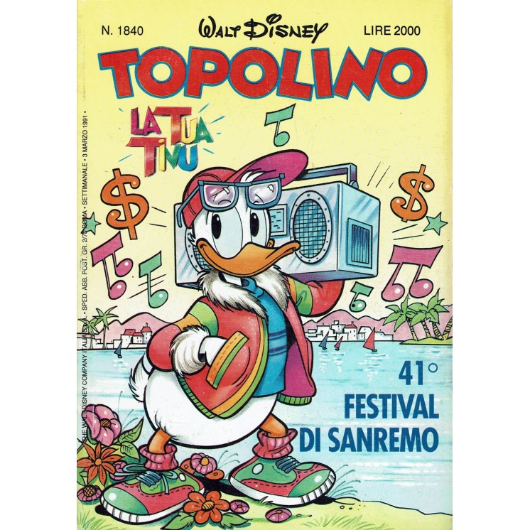 Topolino n.1840 ed. Walt Disney Mondadori