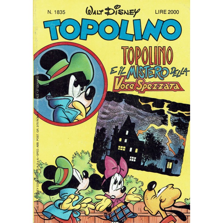 Topolino n.1835 di Walt Disney ed. Mondadori