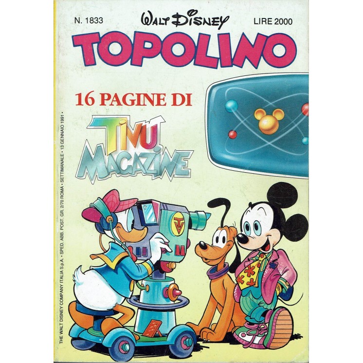 Topolino n.1833 di Walt Disney ed. Mondadori