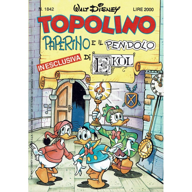 Topolino n.1842 ed. Walt Disney Mondadori