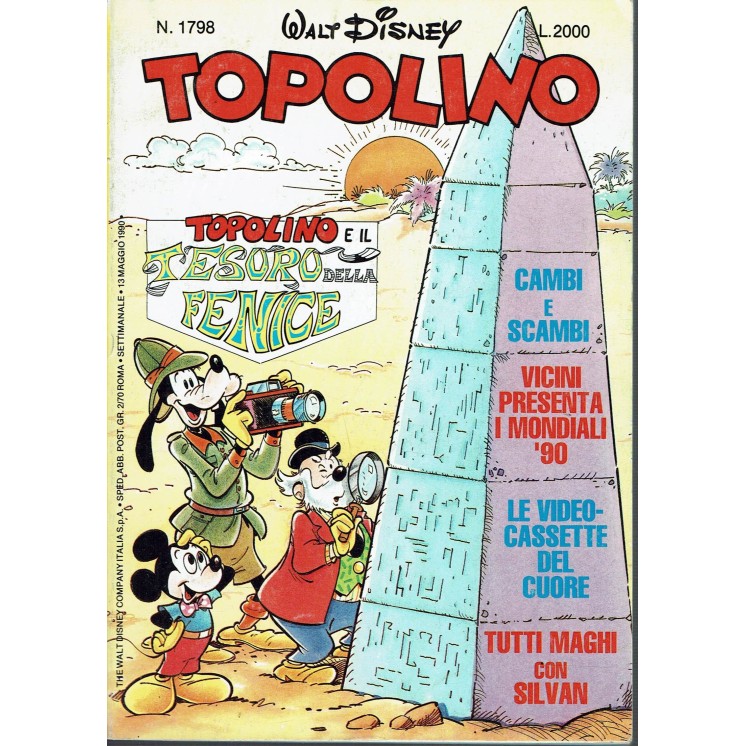 Topolino n.1798 ed. Walt Disney