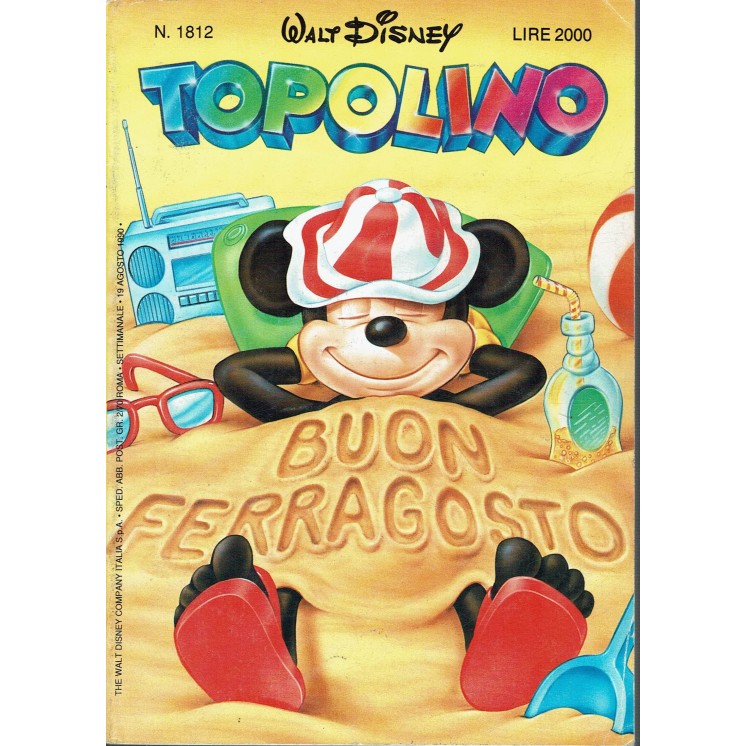 Topolino n.1812 ed. Walt Disney