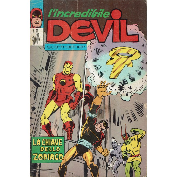 L'Incredibile Devil n. 71 la chiave dello Zodiaco ed. Corno