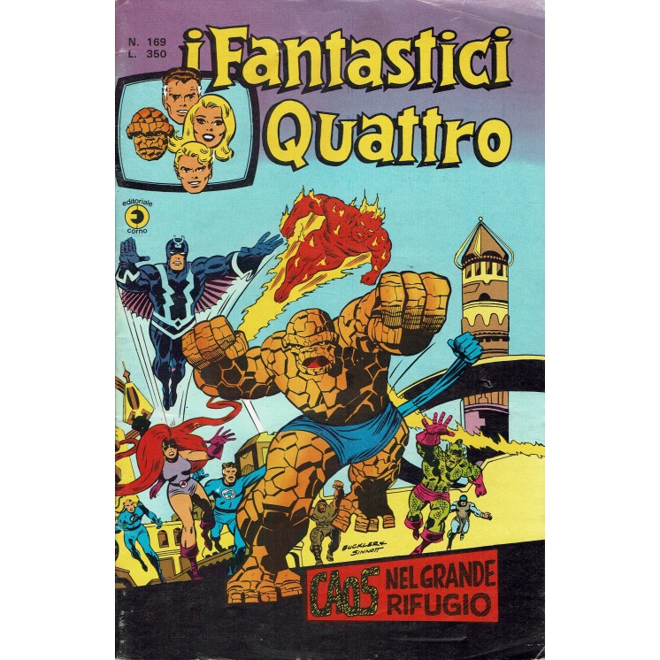 I Fantastici Quattro n. 169 caos nel grande rifugio ed. Corno