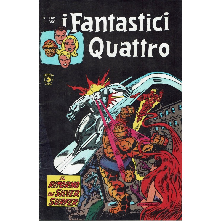 I Fantastici Quattro n. 165 il ritorno di Silver Surfer ed. Corno