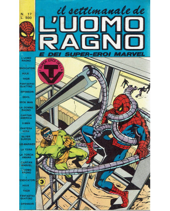 Il settimanale de l'Uomo Ragno e dei Super-Eroi Marvel n. 17 ed. Corno
