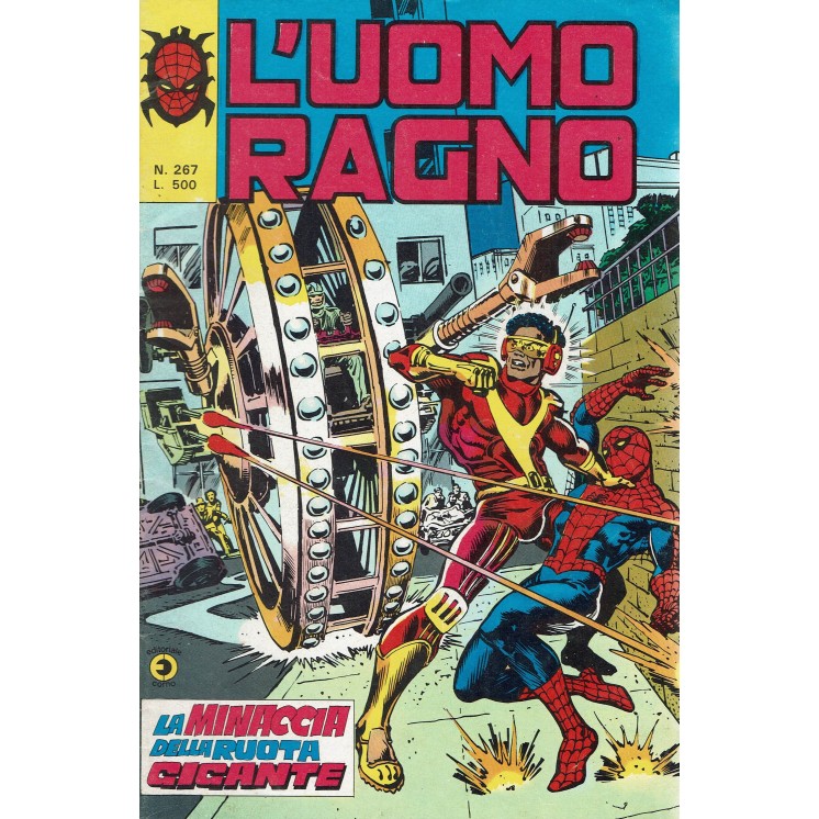 L'Uomo Ragno n.267 la minaccia della ruota gigante ed. Corno
