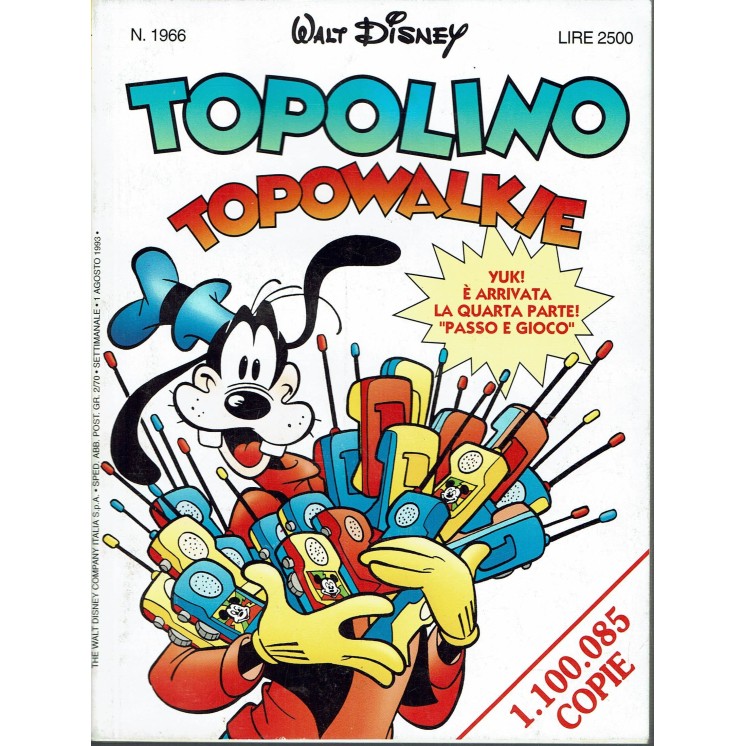 Topolino n.1966 ed.Walt Disney Mondadori