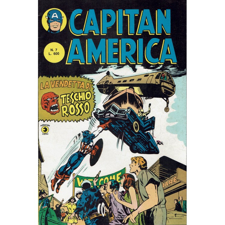 Capitan America  7 II serie la vendetta di Teschio Rosso ed. Corno