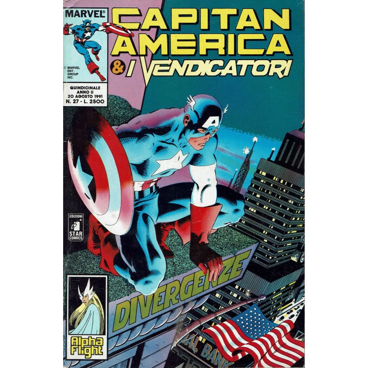 Capitan America e I Vendicatori N.27 divergenze ed. Star Comics