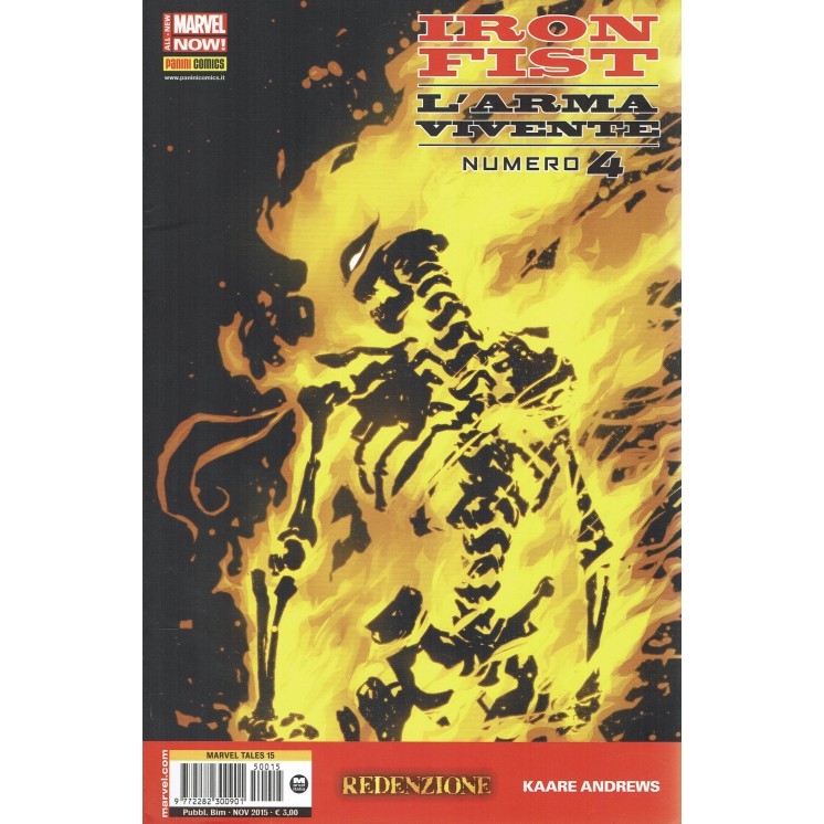 MARVEL TALES n.15 Iron Fist  4 redenzione ed. Panini
