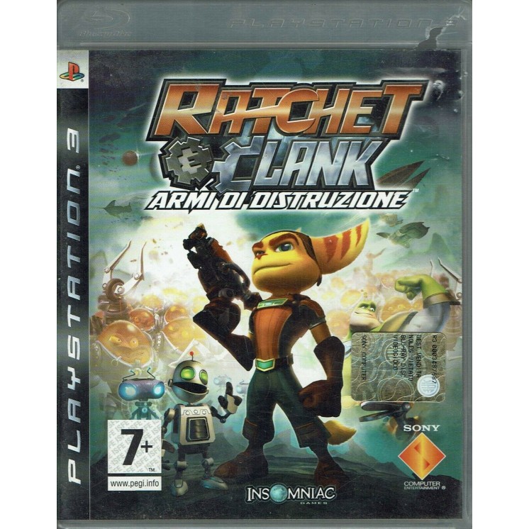 Videogioco per Playstation 3: RAtchet e Clank armi distruzione 7+ Insomniac libr